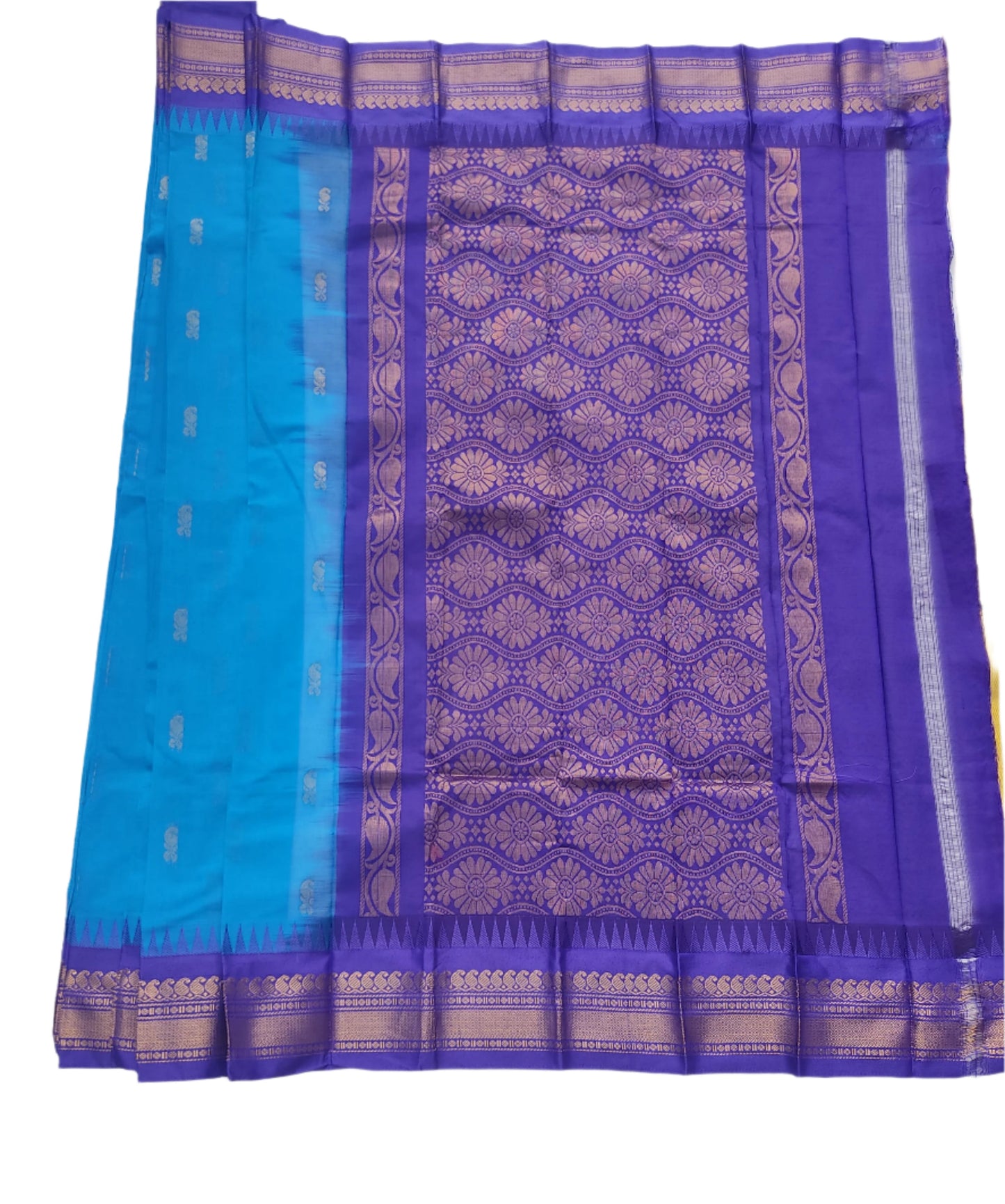 Gadwal Cotton Saree (no blouse)