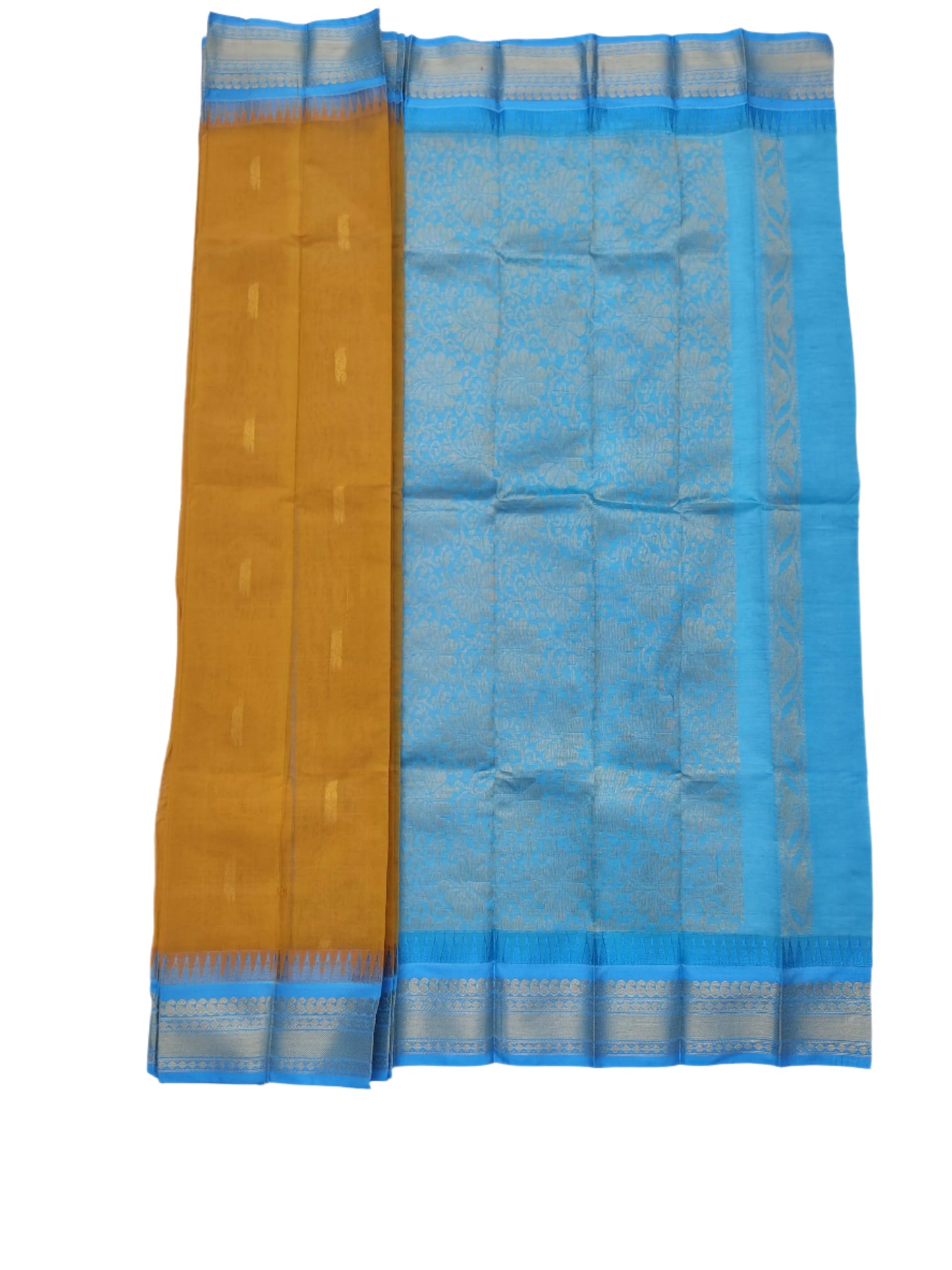 Gadwal Cotton Saree (no blouse)