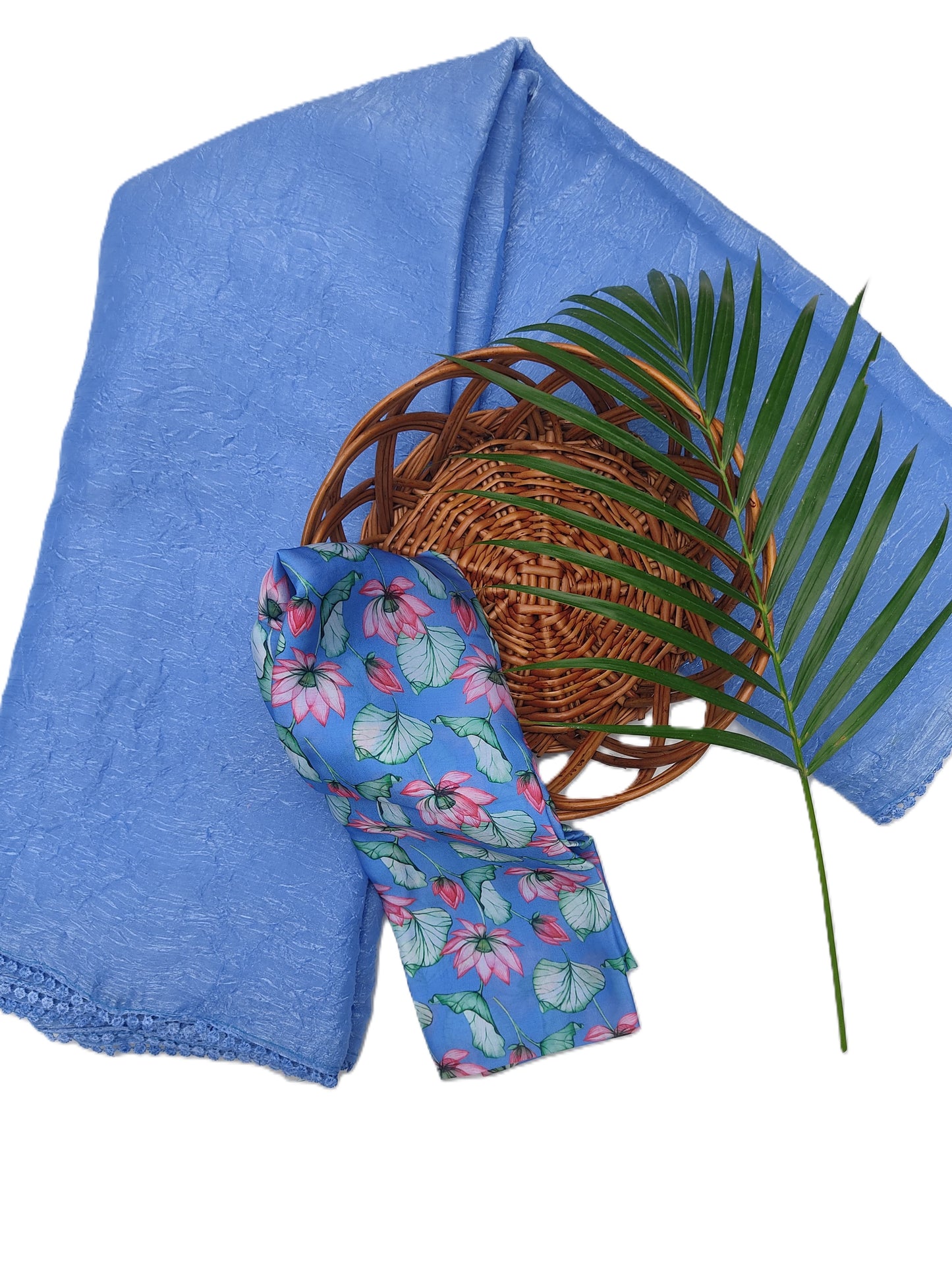 Fancy Saree Crushed Cloth