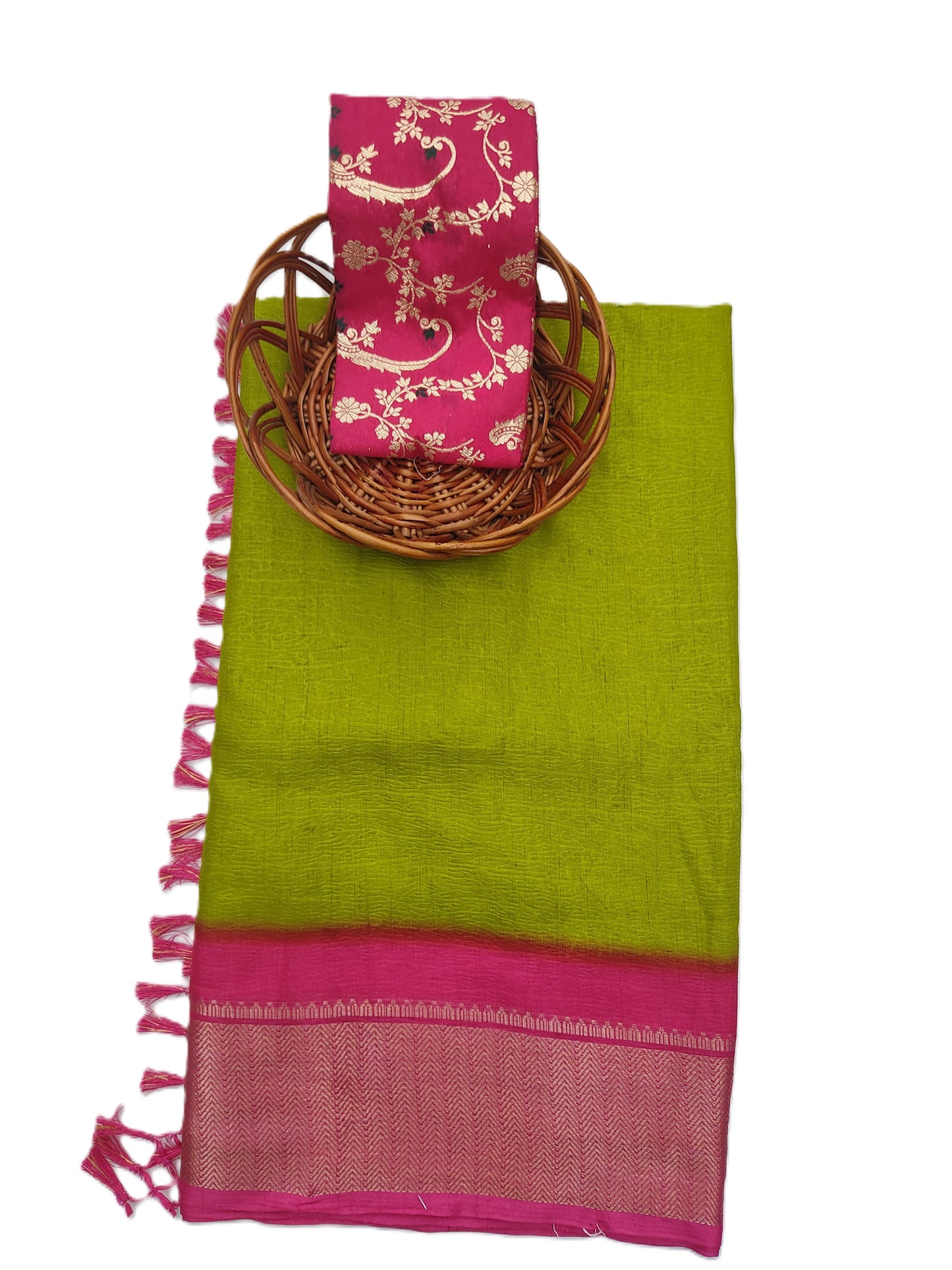 Plain Fancy Saree