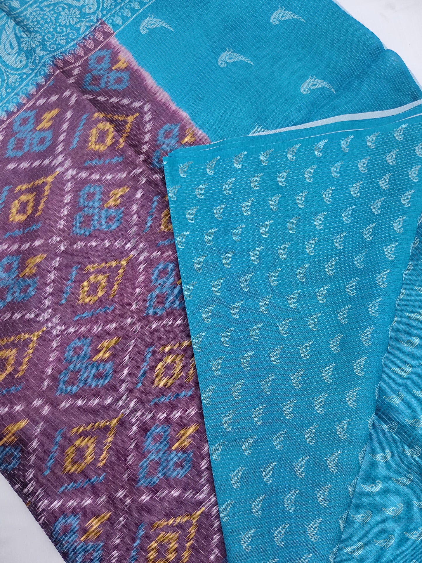 Binary Ikkat Fancy Saree – Designer Handwoven Party Wear