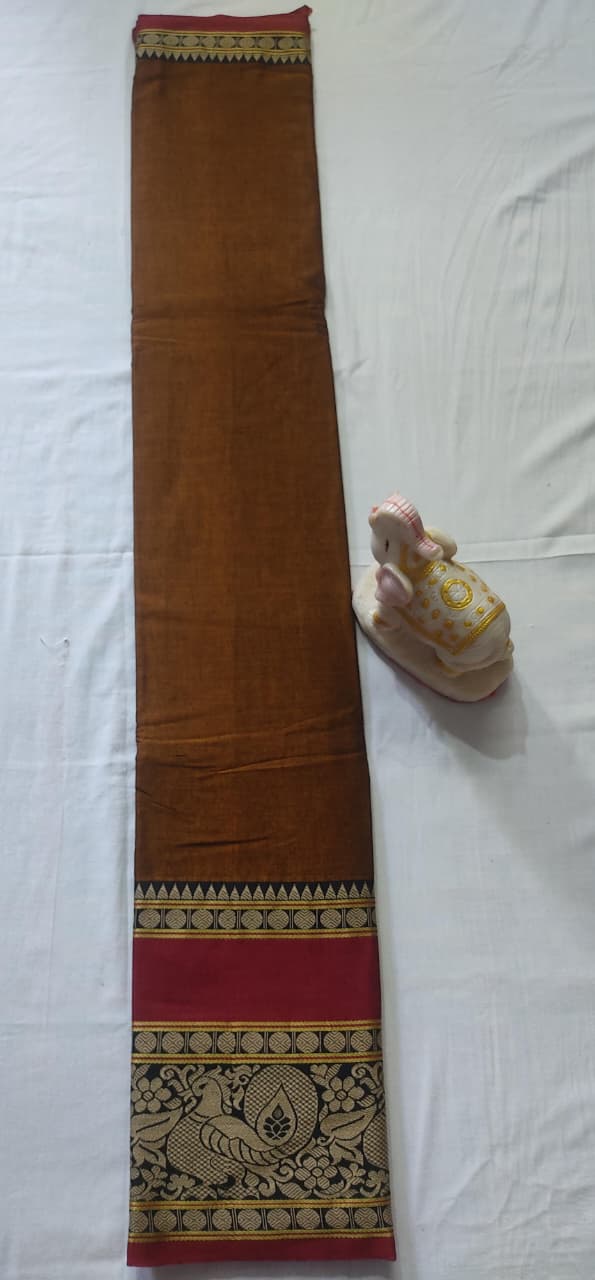 Narayanpet Cotton Saree – Authentic Handloom Saree with Traditional Border