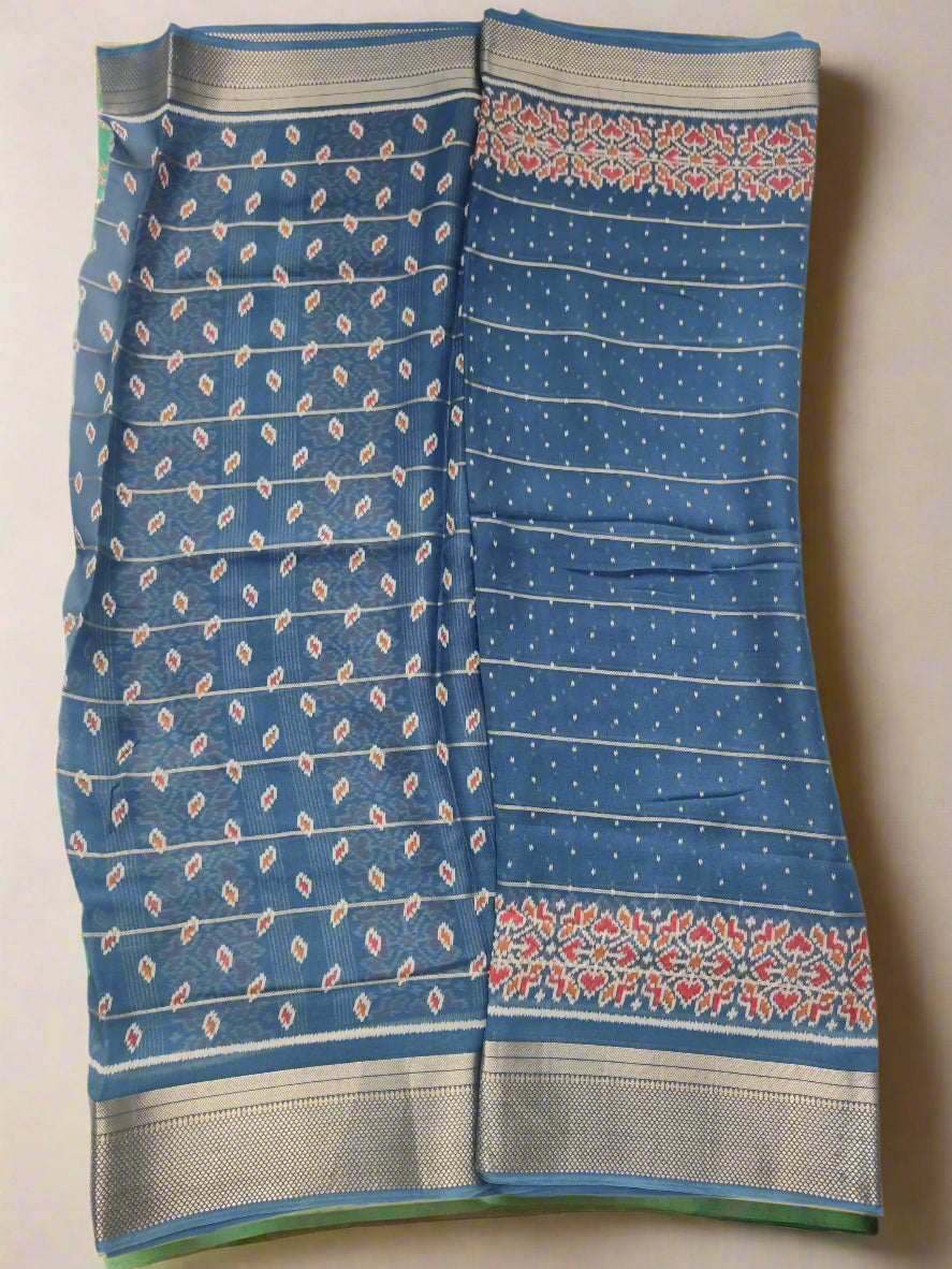 Synthetic printed saree