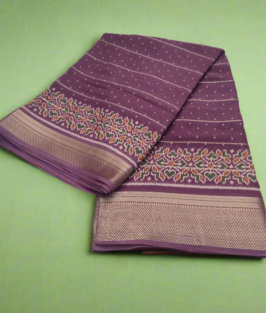 Synthetic printed saree