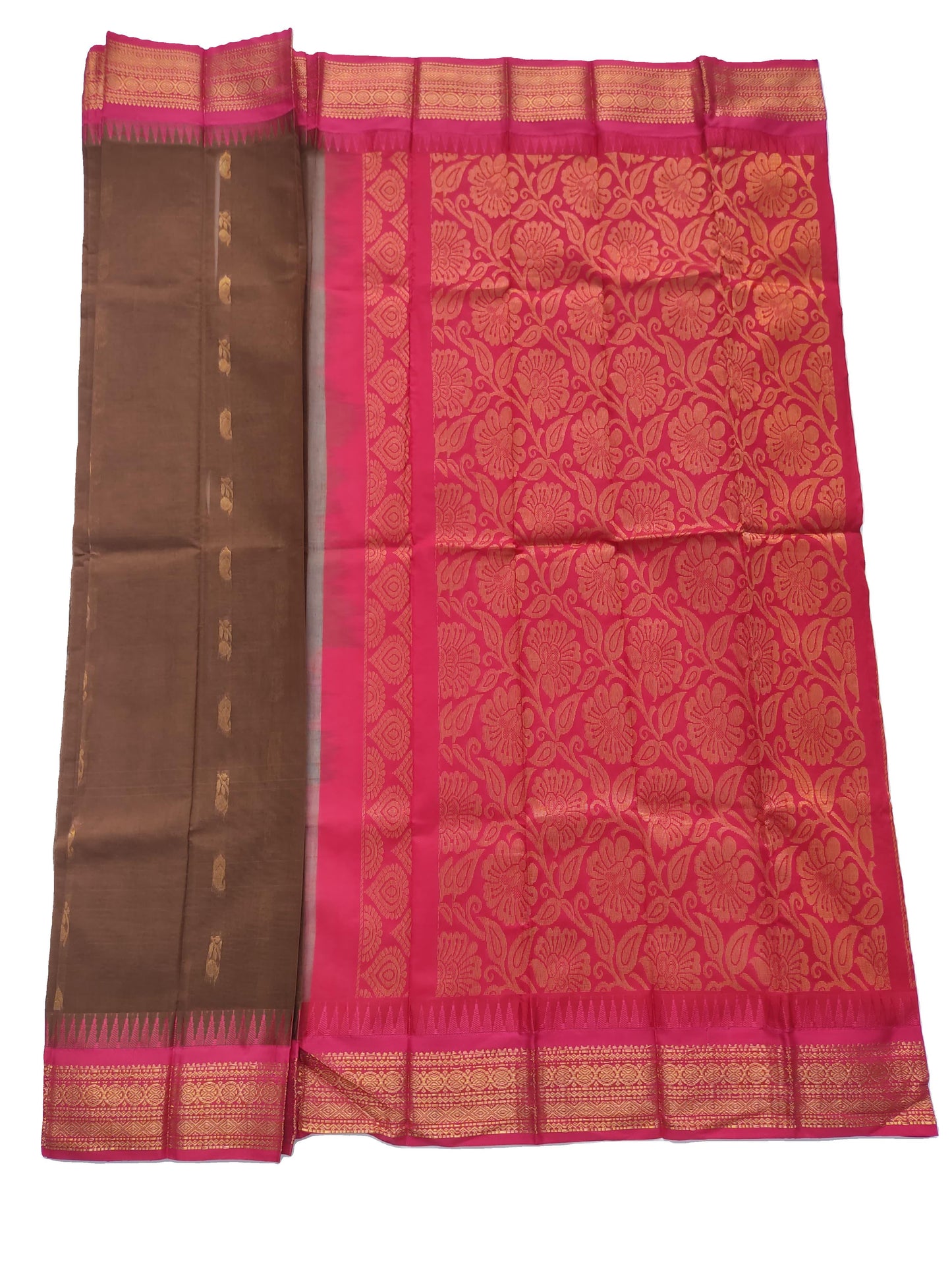 Gadwal Cotton Saree (no blouse)