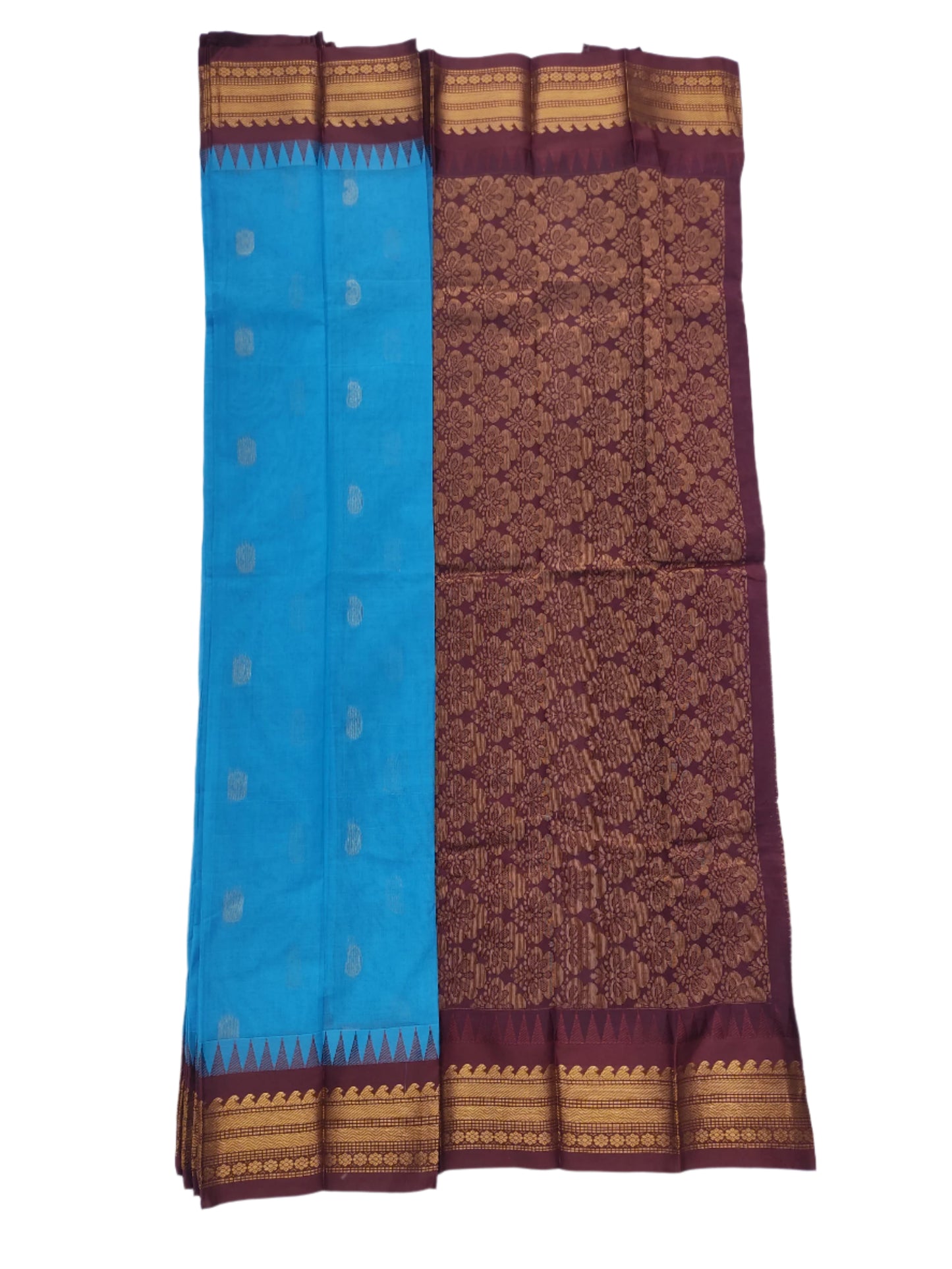 Gadwal Cotton Saree (no blouse)