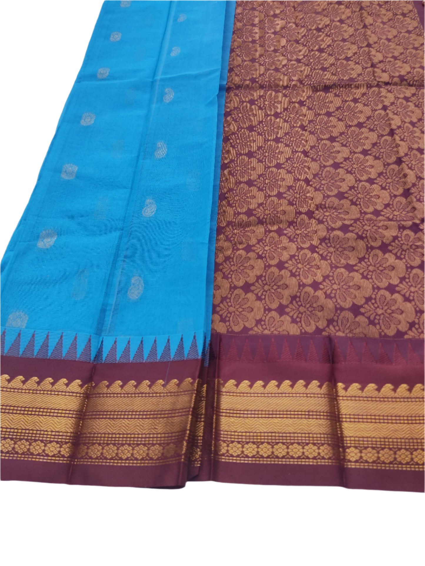 Gadwal Cotton Saree (no blouse)