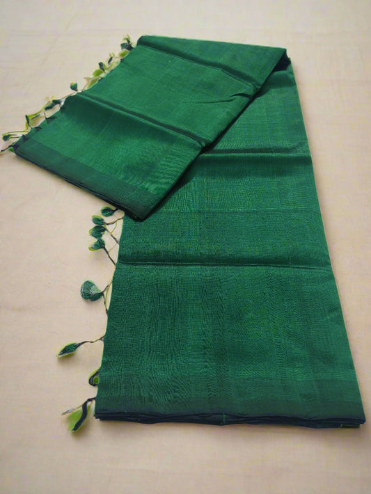 Mangalagiri pattu plain silk saree