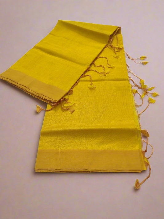 Mangalagiri pattu plain silk saree