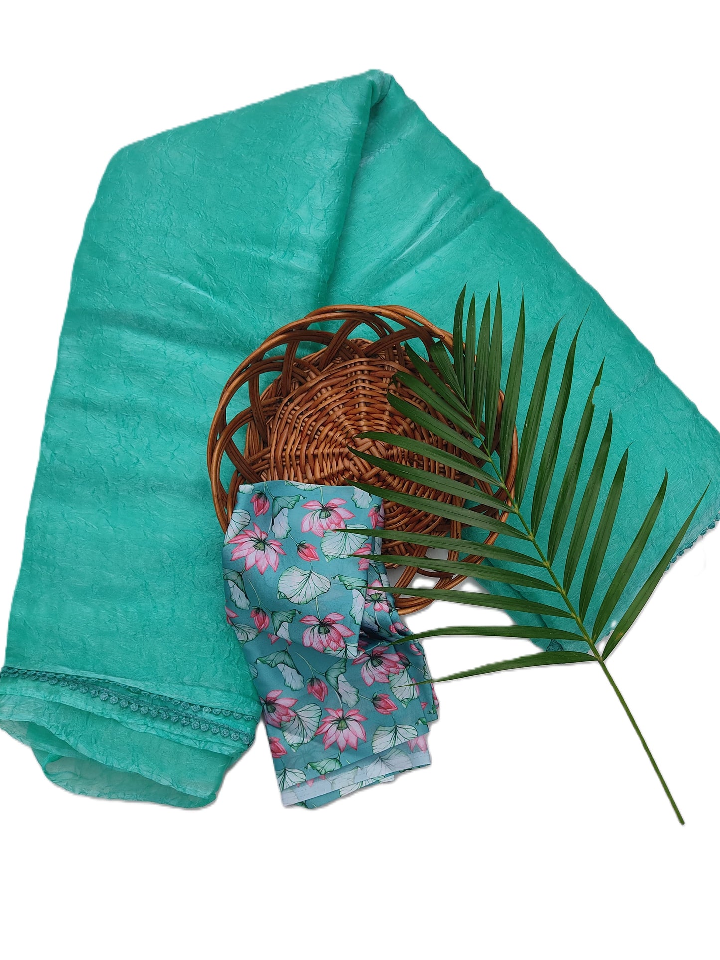 Fancy Saree Crushed Cloth