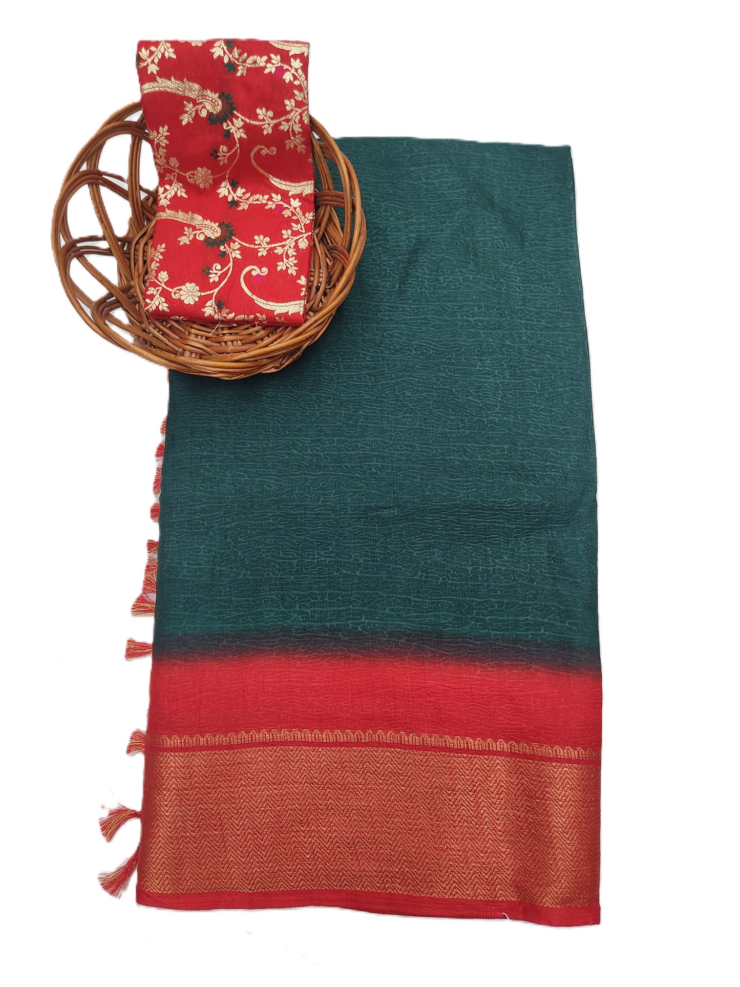 Plain Fancy Saree