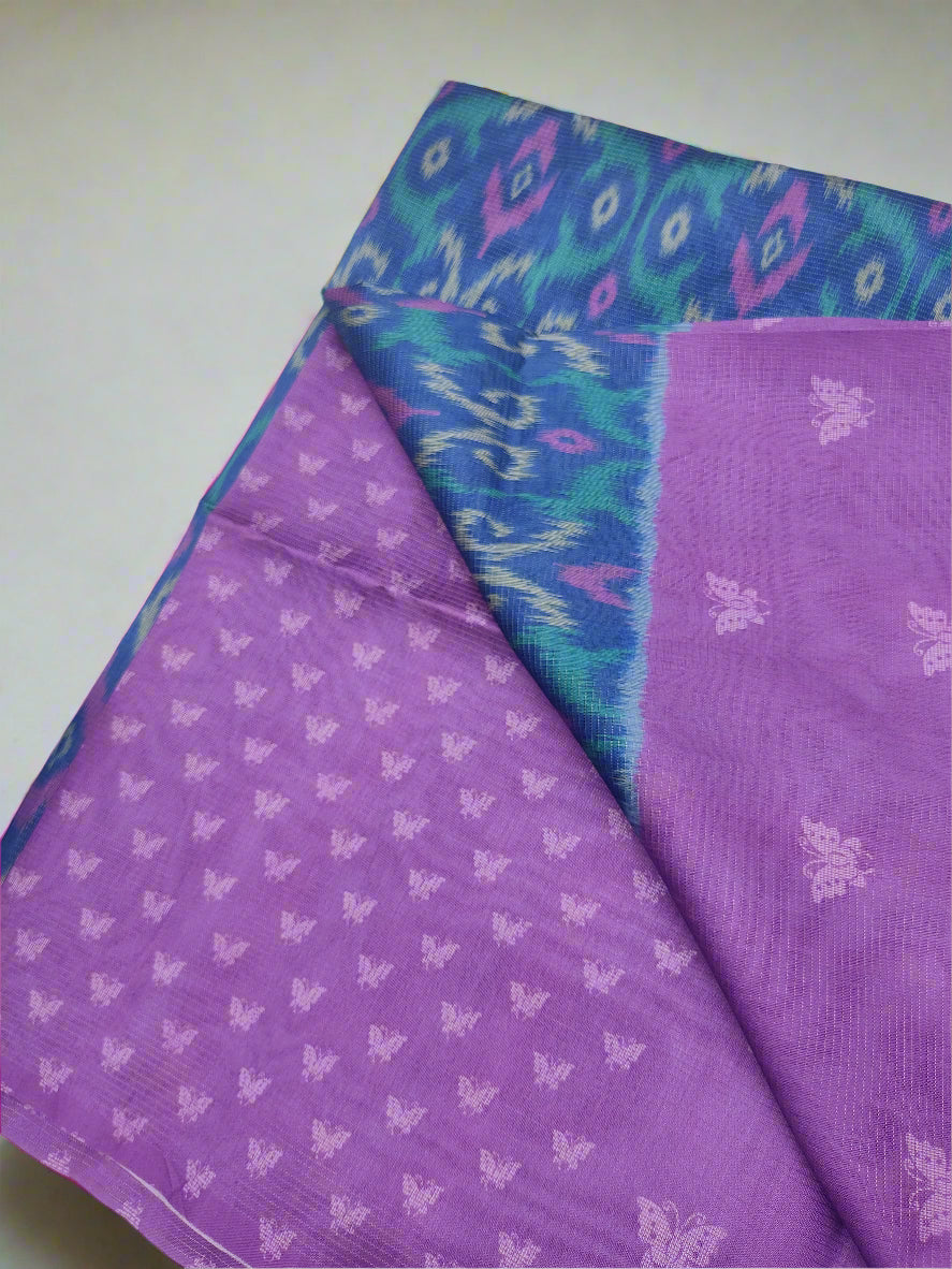Binary Ikkat Fancy Saree – Designer Handwoven Party Wear