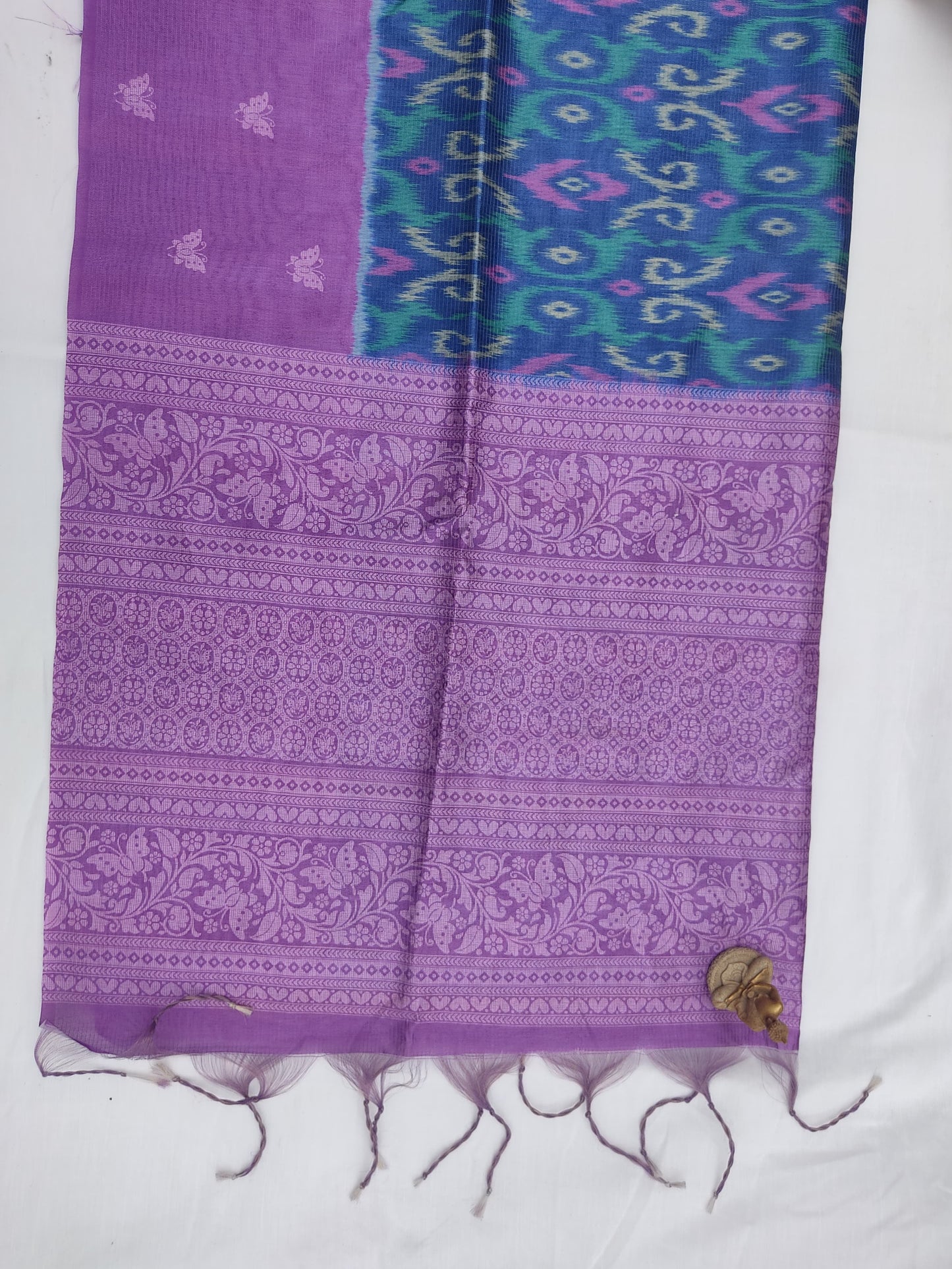 Binary Ikkat Fancy Saree – Designer Handwoven Party Wear