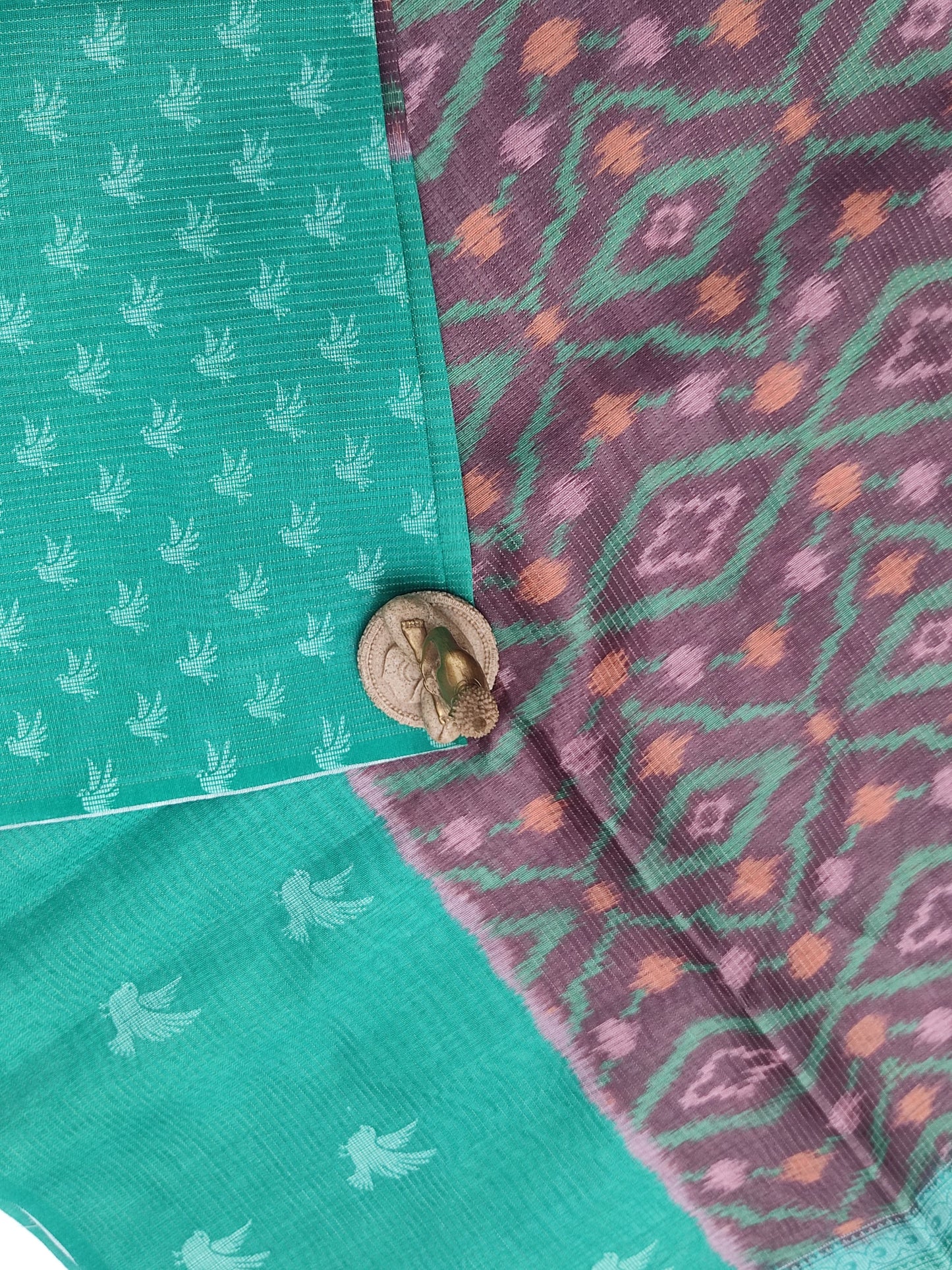 Binary Ikkat Fancy Saree – Designer Handwoven Party Wear