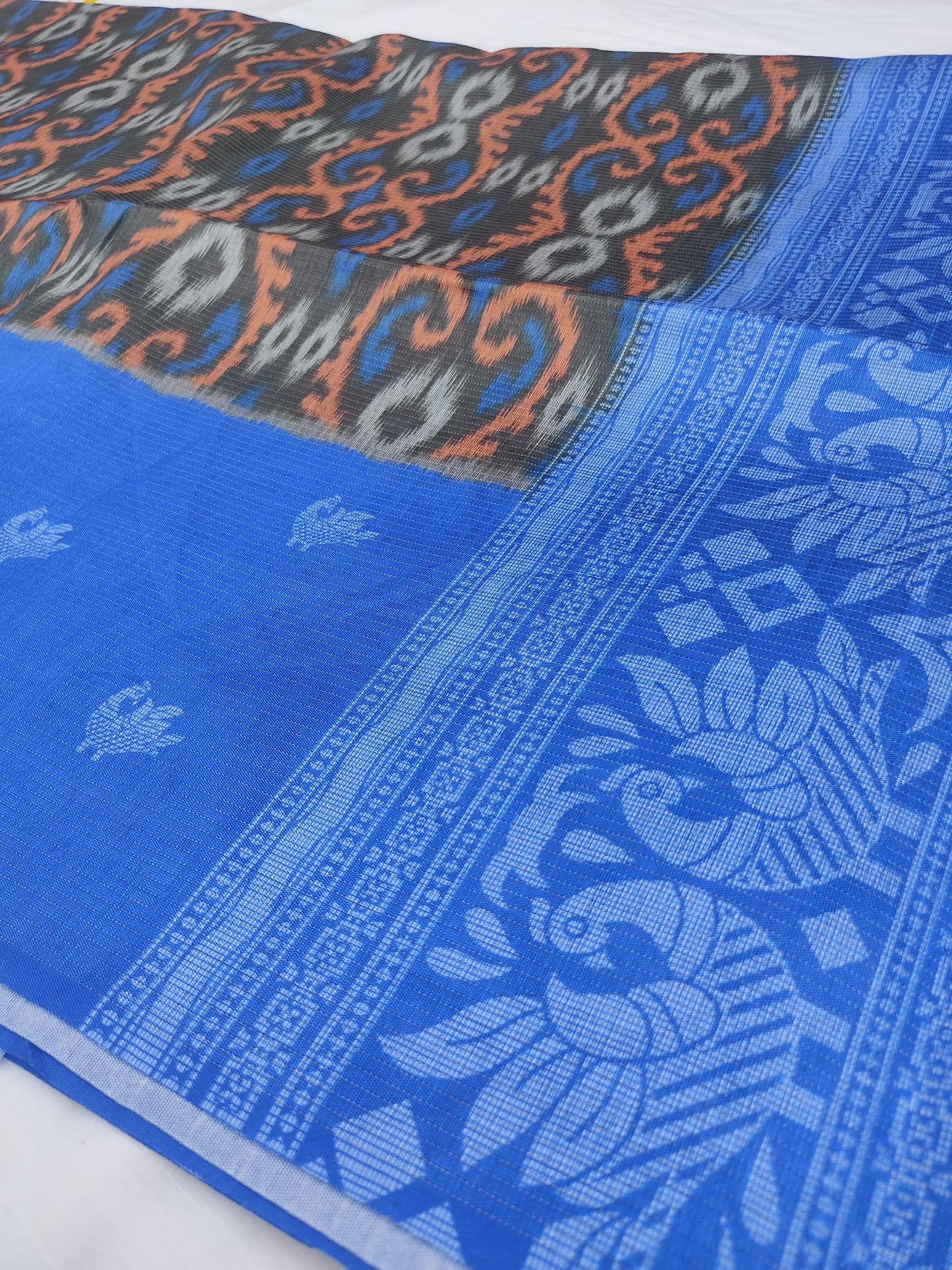 Binary Ikkat Fancy Saree – Designer Handwoven Party Wear