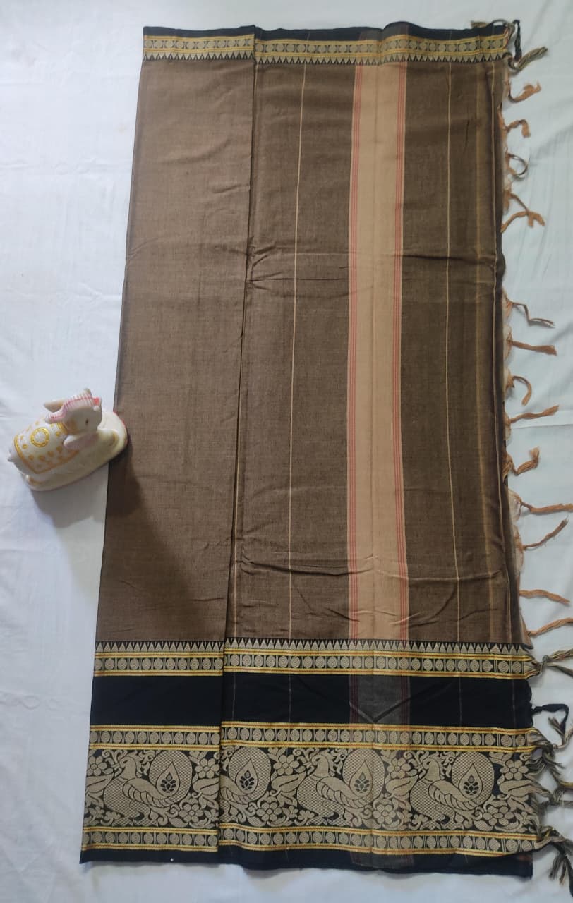 Narayanpet Cotton Saree – Authentic Handloom Saree with Traditional Border