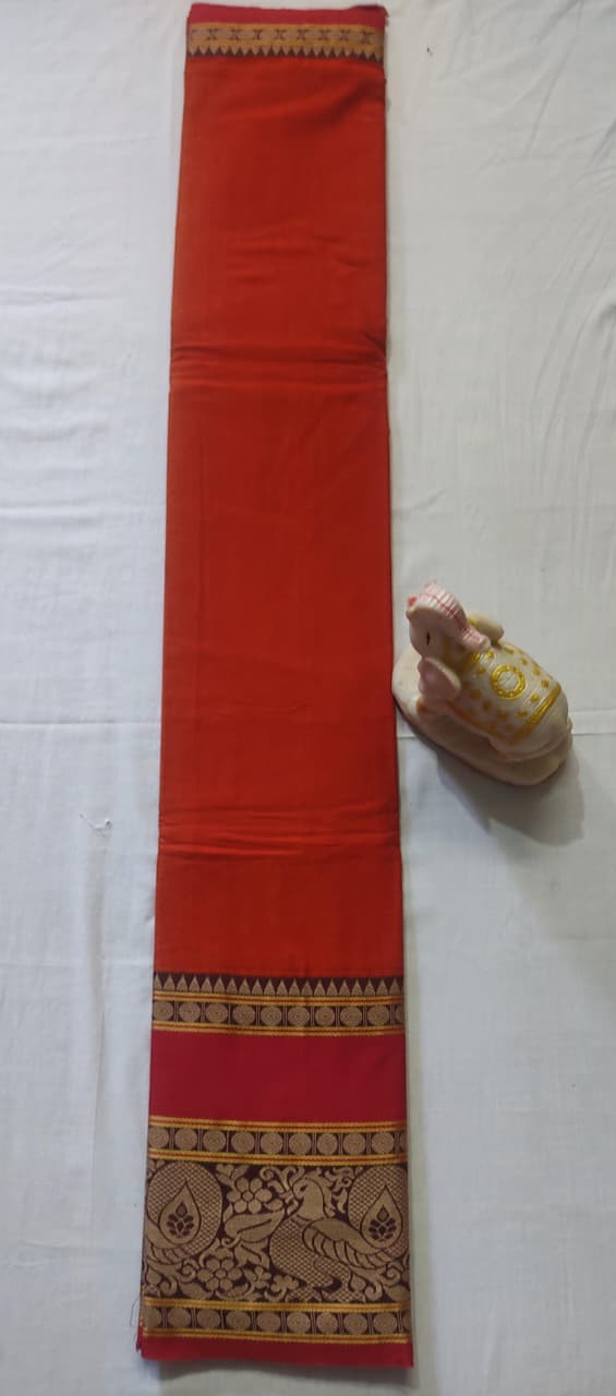 Narayanpet Cotton Saree – Authentic Handloom Saree with Traditional Border