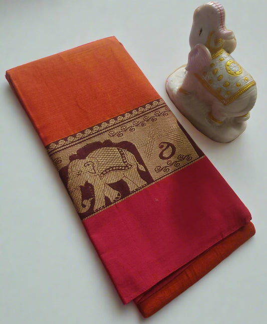 Narayanpet Cotton Saree – Authentic Handloom Saree with Traditional Border