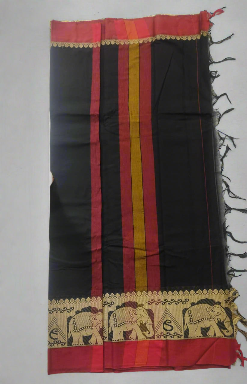 Narayanpet Cotton Saree – Authentic Handloom Saree with Traditional Border