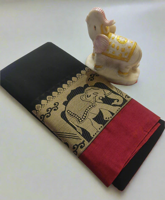 Narayanpet Cotton Saree – Authentic Handloom Saree with Traditional Border