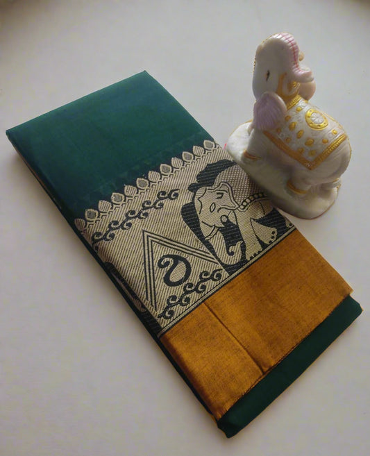 Narayanpet Cotton Saree – Authentic Handloom Saree with Traditional Border