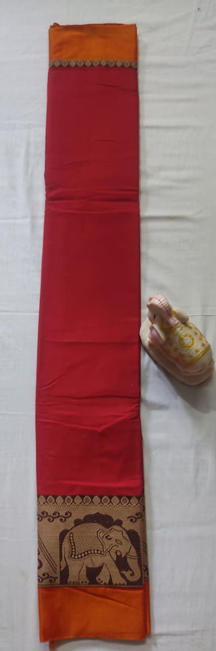 Narayanpet Cotton Saree – Authentic Handloom Saree with Traditional Border