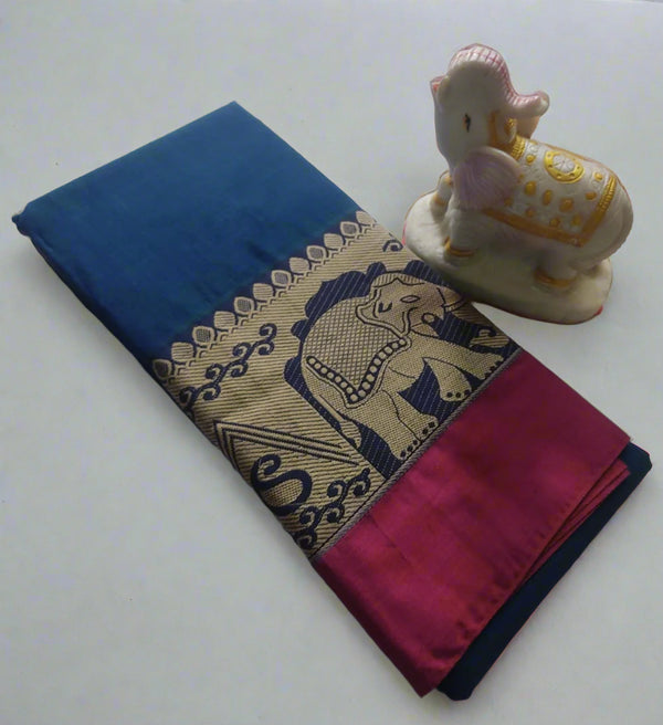 Narayanpet Cotton Saree – Authentic Handloom Saree with Traditional Border
