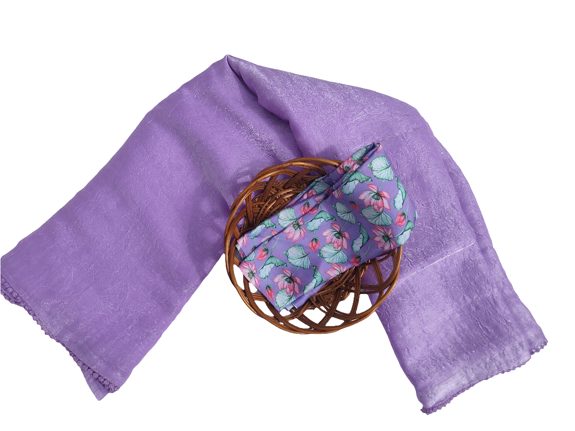 Fancy Saree Crushed Cloth